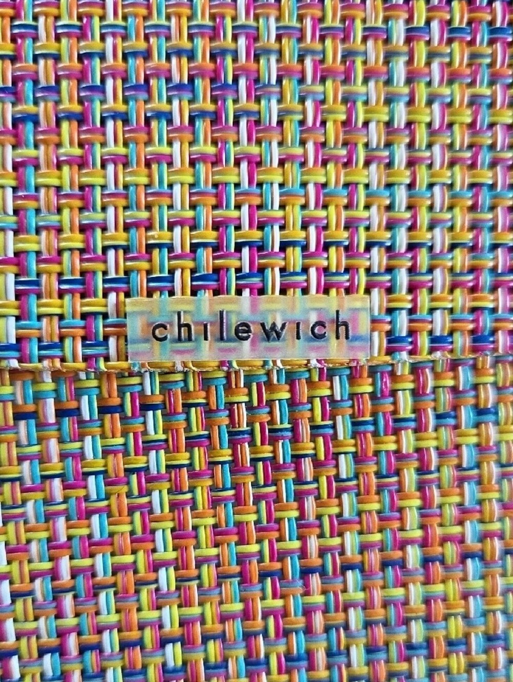 Chilewich Mini Basketweave Table Runner in Confetti - Picture 8 of 8